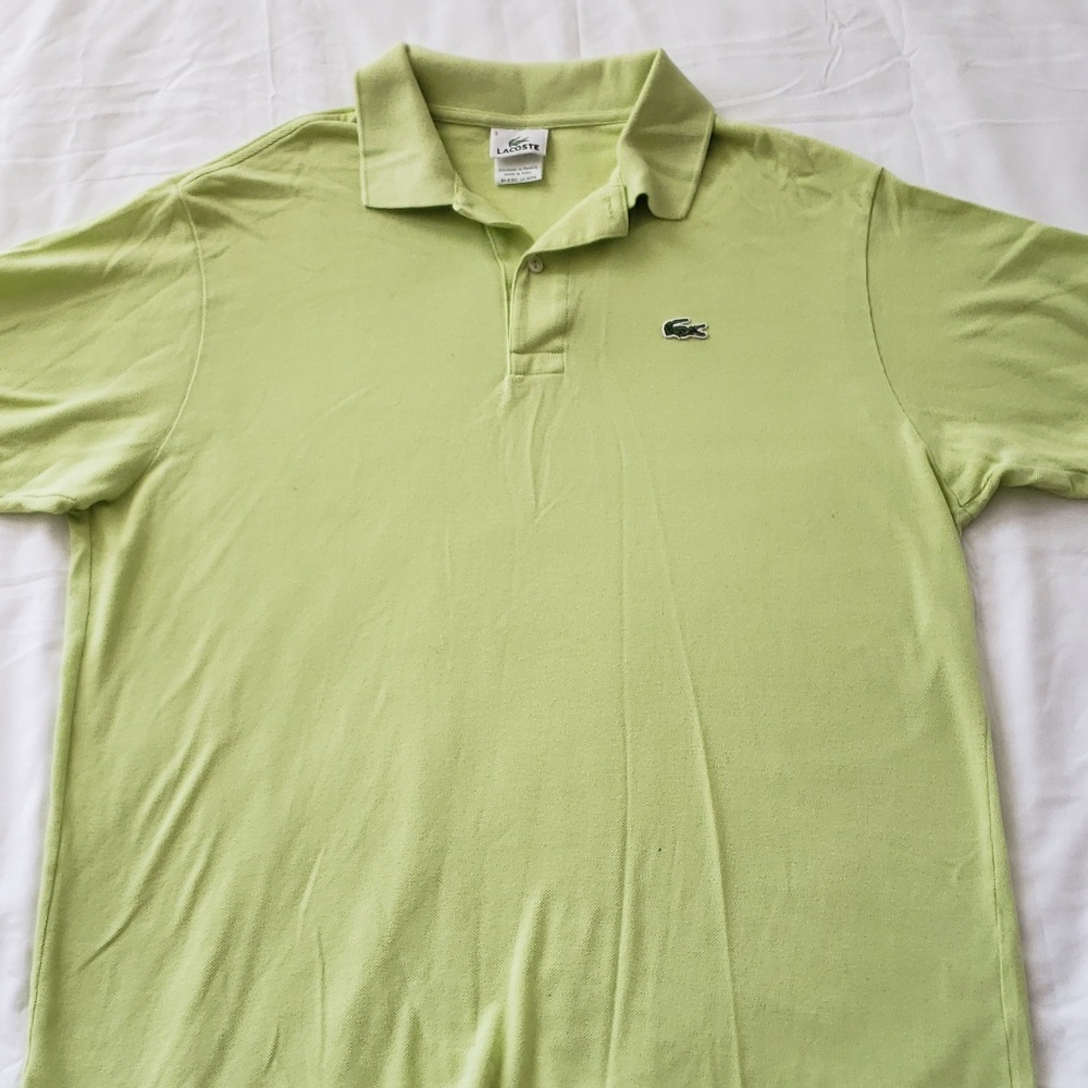 🎉 HOST PICK! 🎉 Men's Lacoste Lime Grn Polo Sz 6/Large